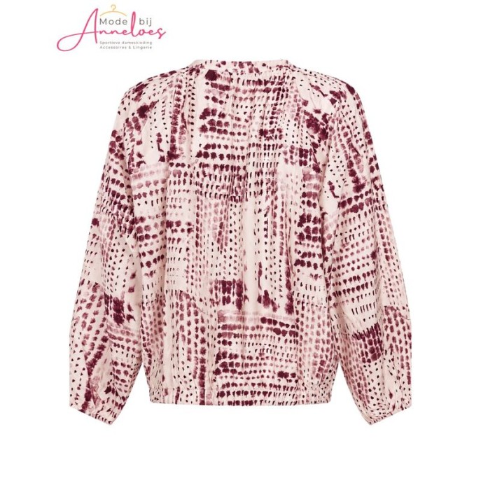 Zoso Blouse Naomi print Ivory Bordeaux Zoso Blouse Naomi print Ivory Bordeaux
